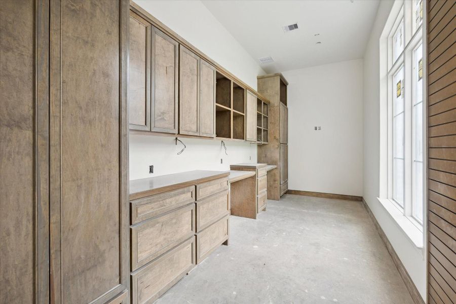 Progress photo from December 2025 - climate controlled hobby room / workshop located in the garage