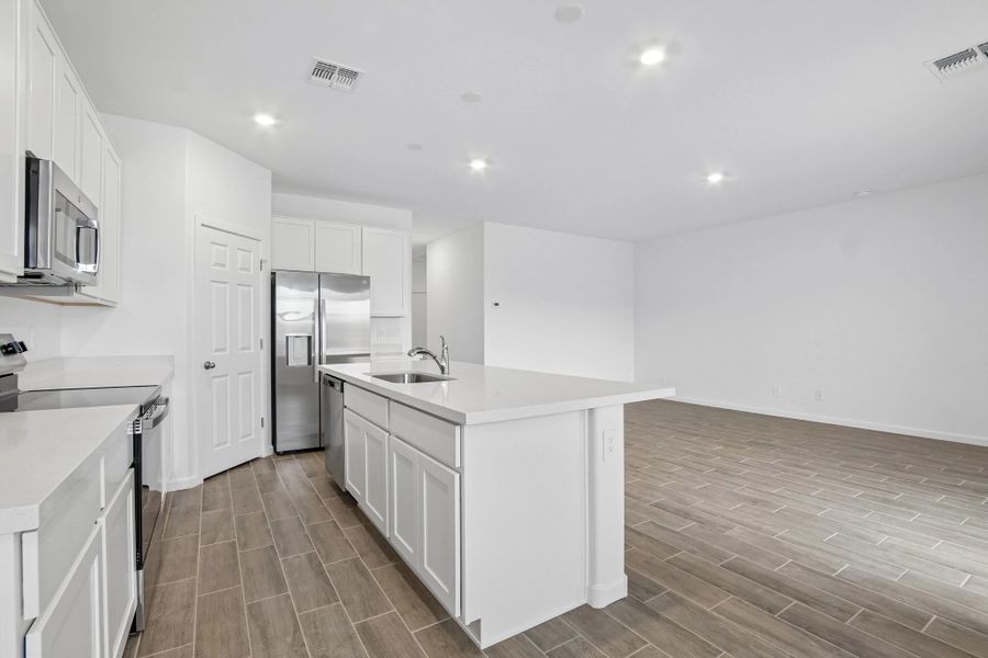Kitchen and great room