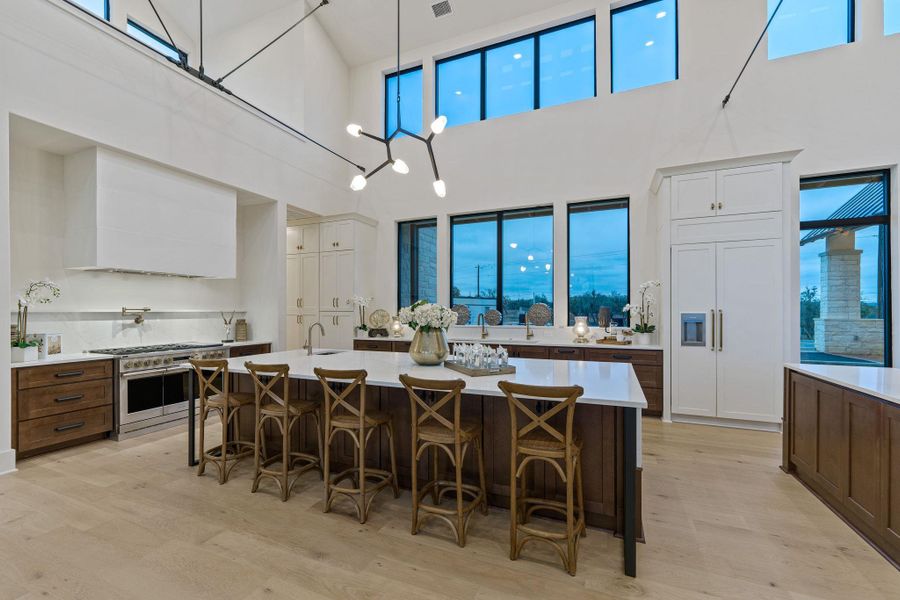 Furnished interior view inside a new home in , Blanco (Image 6). Furnished interior view inside a new home in , Blanco (Image 6).