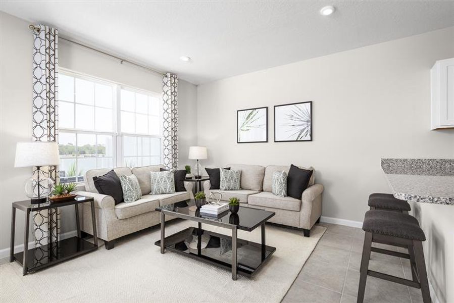 Furnished interior view inside a new home in Edison Pointe, Daytona Beach (Image 3).