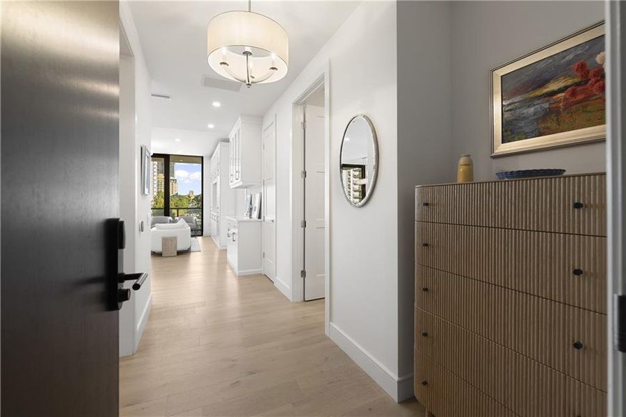 Furnished interior view inside a new home in The Dillon Buckhead, Atlanta (Image 55).