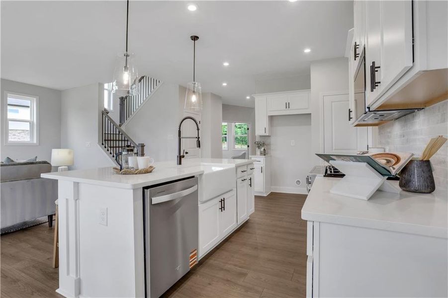 Furnished interior view inside a new home in Easton Walk, Lawrenceville (Image 39).