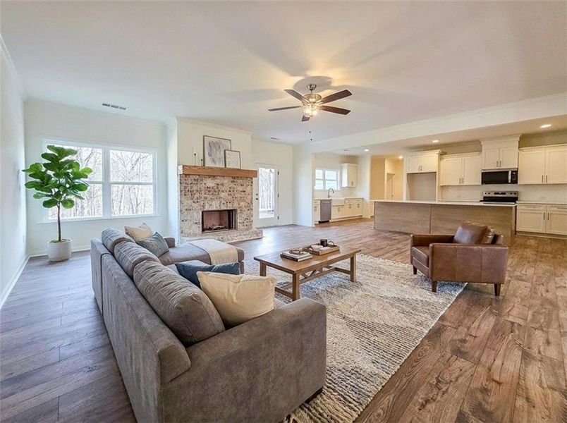 Furnished interior view inside a new home in , Dawsonville (Image 9).