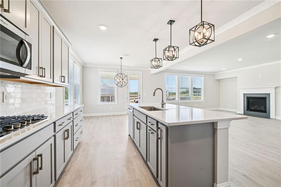 Furnished interior view inside a new home in River Pointe, Monroe (Image 18).