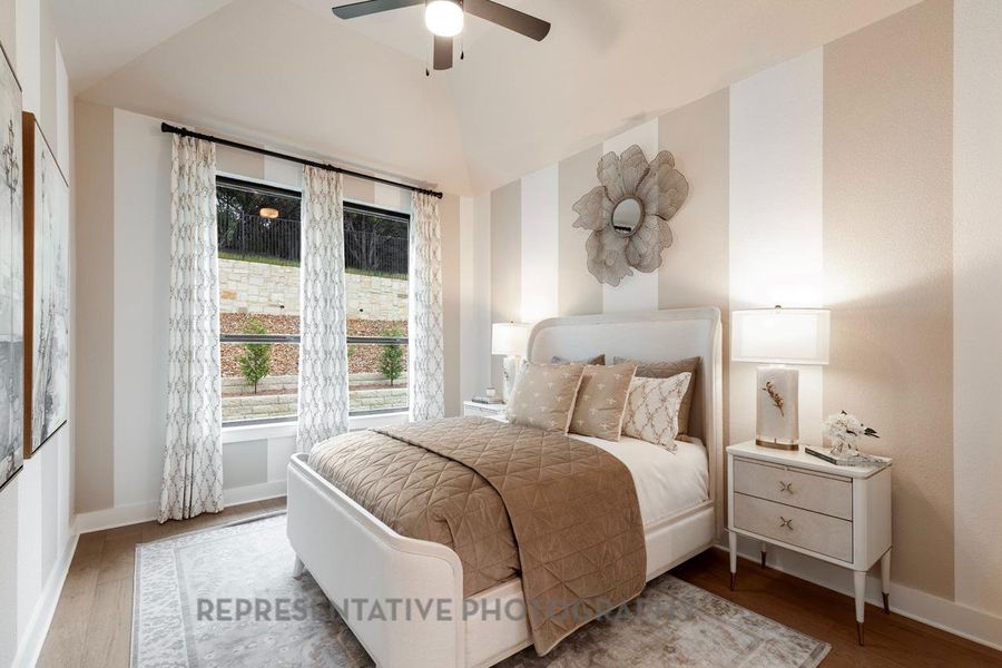 Furnished interior view inside a new home in Santa Rita Ranch: 90ft. lots, Liberty Hill (Image 37).