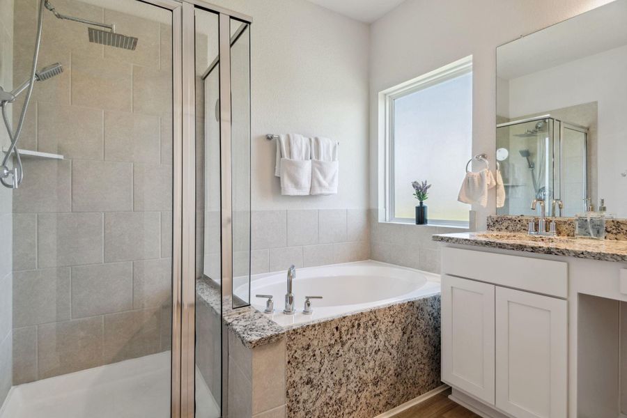 Furnished interior view inside a new home in Sunterra, Katy (Image 30). Furnished interior view inside a new home in Sunterra, Katy (Image 30).