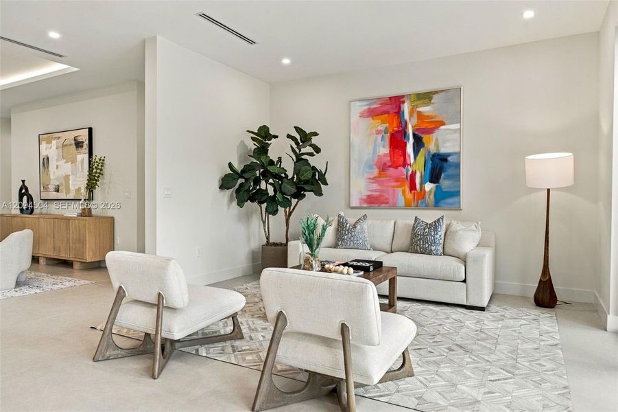 Furnished interior view inside a new home in , South Miami (Image 17).