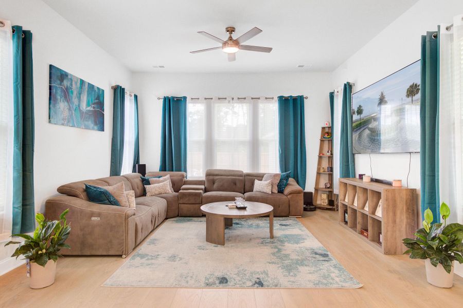 Furnished interior view inside a new home in Limehouse Village: Row Collection, Summerville (Image 39).