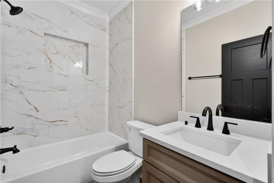 Furnished interior view inside a new home in , Ellijay (Image 13).