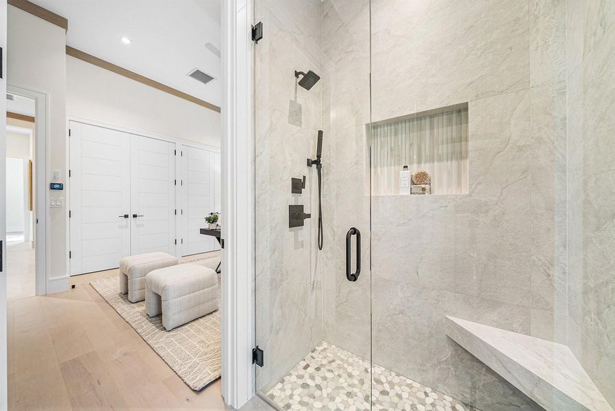 Furnished interior view inside a new home in , Boca Raton (Image 49). Furnished interior view inside a new home in , Boca Raton (Image 49).