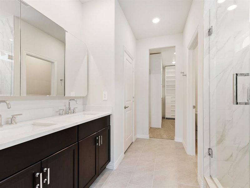 Upgraded primary bathroom