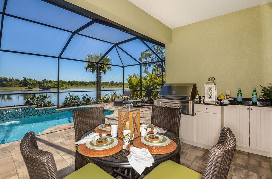 Representative exterior details of a home built from the Applause by Neal Communities in Vicenza, Venice (Image 3).