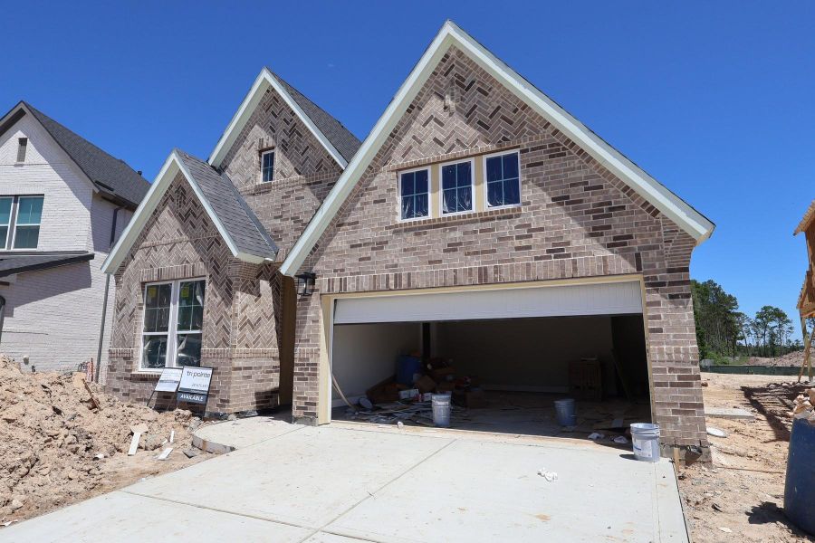 In-progress construction of a new home in Woodson’s Reserve, Spring, TX (Image 5).