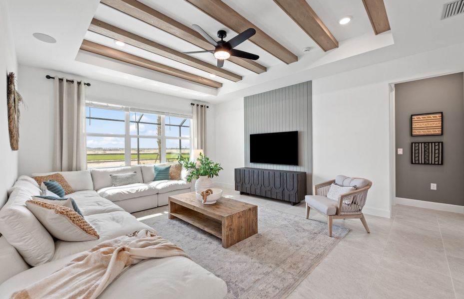 Furnished interior view inside a new home in Sweetwater Hills, Moore (Image 8).