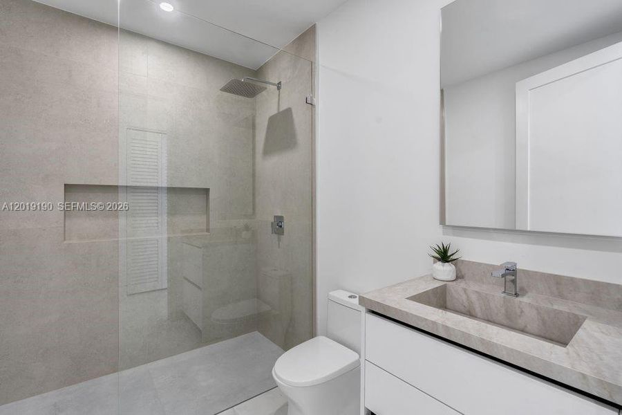 Furnished interior view inside a new home in , Miami (Image 30).