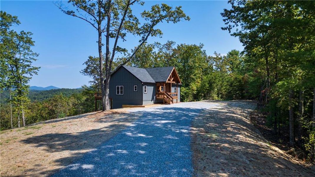 Front exterior of a new home in , Ellijay, GA, highlighting curb appeal (Image 27).