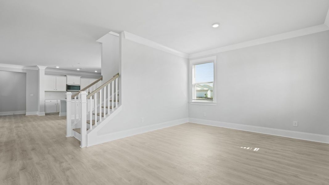 Representative unfurnished interior of a home built from the SPRUCEWOOD by D.R. Horton in Sheep Island, Summerville (Image 13).