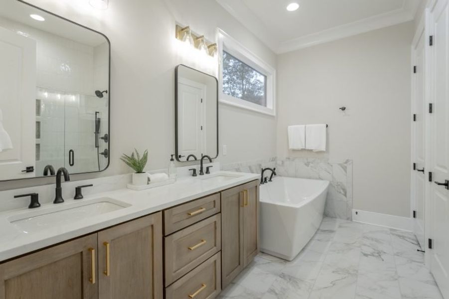 Representative furnished interior of a home built from the Winterbrook A by Riverstone Construction, LLC in Jasper Highlands, Guild (Image 25).