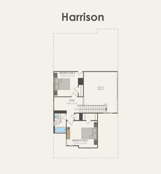 Pulte Homes, Harrison floor plan