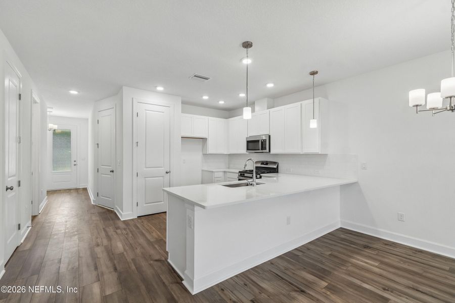 Furnished interior view inside a new home in Westerly Park at Wildlight – Overlook Collection, Yulee (Image 7).