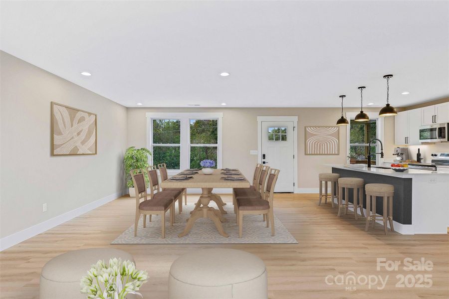 Furnished interior view inside a new home in , Marion (Image 33).