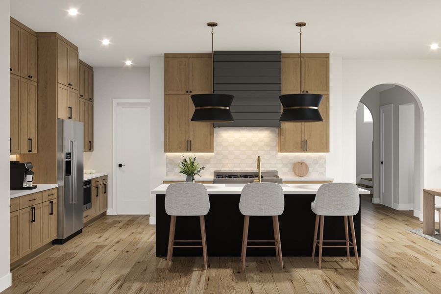 Furnished interior view inside a new home in , Dallas (Image 3).