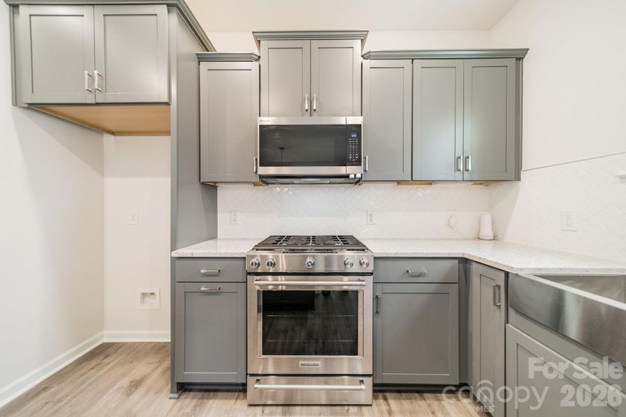 Furnished interior view inside a new home in Stewarts Landing, Charlotte (Image 9).