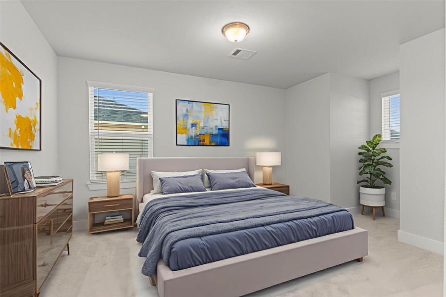 Virtually staged: Guest suite with high ceilings, and private bathroom for ally your guest to enjoy! Virtually staged: Guest suite with high ceilings, and private bathroom for ally your guest to enjoy!