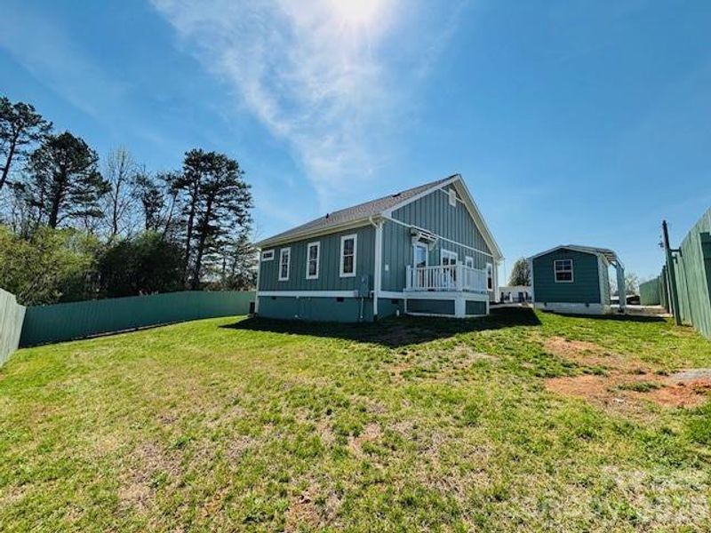 Exterior details and patio area of a home in , Ellenboro (Image 26).