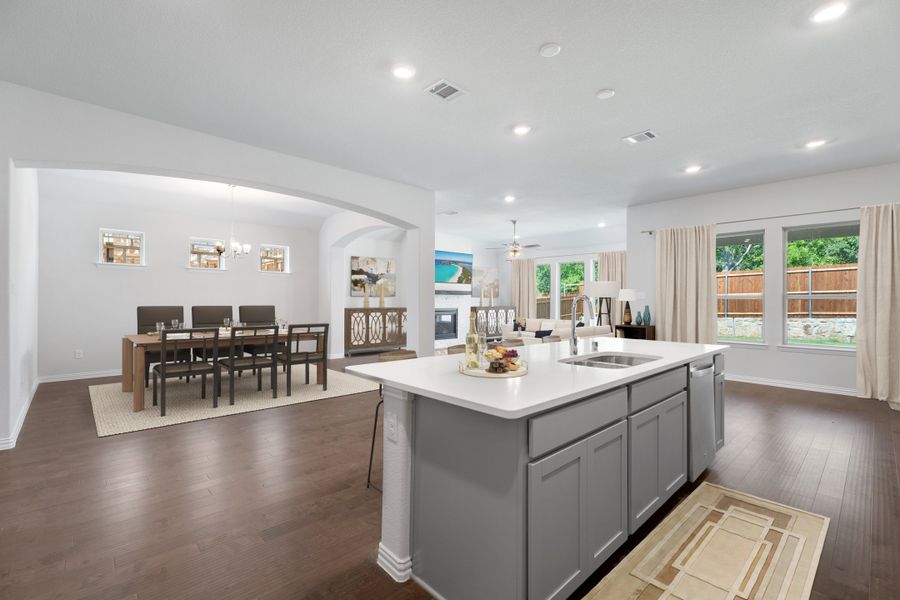 Representative furnished interior of a home built from the Driftwood by Beazer Homes in Lovers Landing, Forney (Image 15).