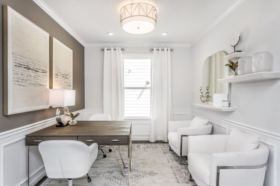 Furnished interior view inside a new home in Del Webb Wilmington at Mallory Creek, Leland (Image 20). Furnished interior view inside a new home in Del Webb Wilmington at Mallory Creek, Leland (Image 20).