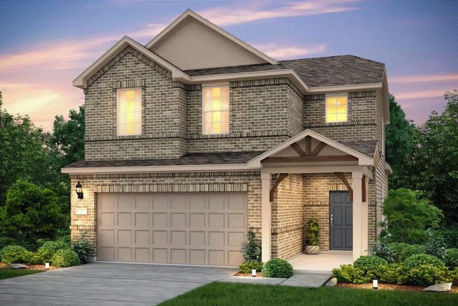 Pulte Homes, Nelson elevation K, rendering