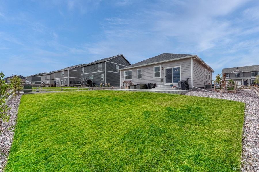 Exterior details and patio area of a home in Spring Valley Ranch, Elizabeth (Image 4).