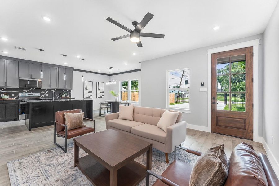 Furnished interior view inside a new home in , Houston (Image 6).