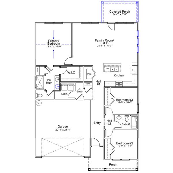 2D floor plan layout of this home in Garden Grove, Conway, SC (Image 3).