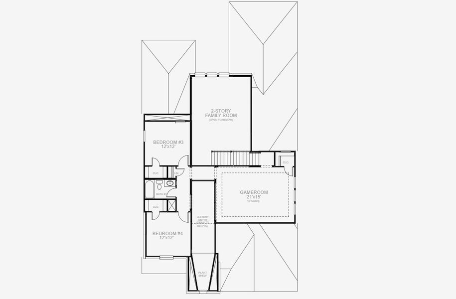 2D floor plan layout for the 2797W by Perry Homes in Juniper Springs 50', Lockhart, TX (Image 3). 2D floor plan layout for the 2797W by Perry Homes in Juniper Springs 50', Lockhart, TX (Image 3).
