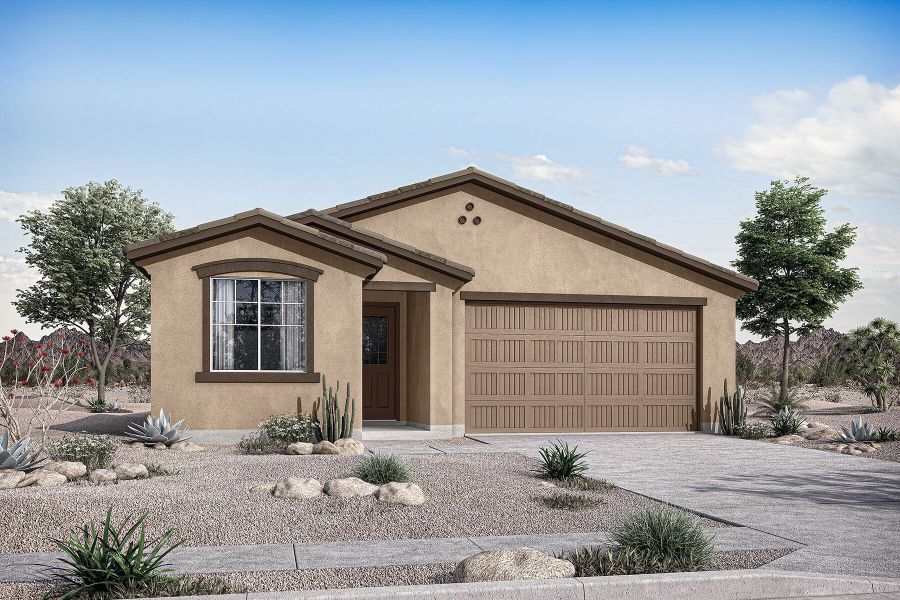 Representative exterior photo of a completed home built from the Copper by Mattamy Homes in Empire Pointe, Queen Creek, AZ (Image 21).