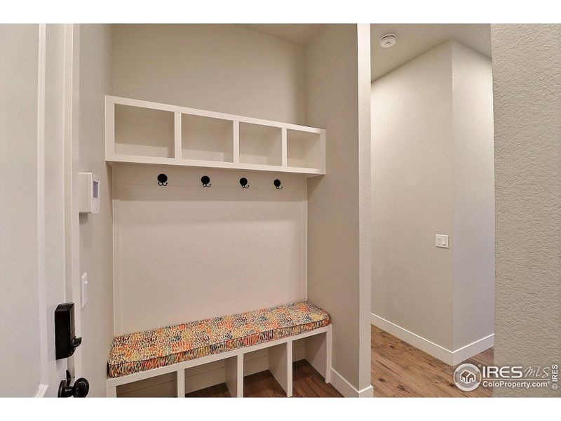 Mud Room Off Garage with Storage