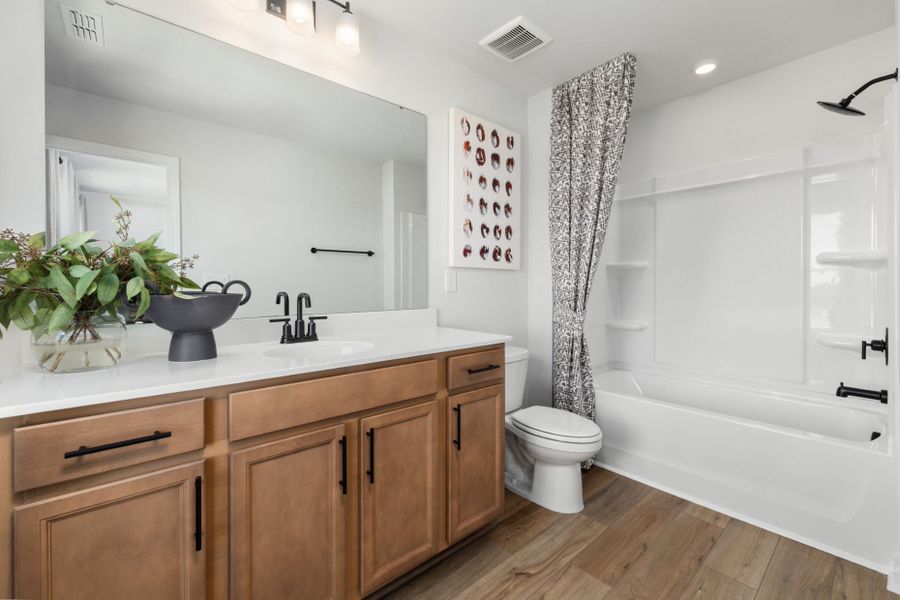 Representative furnished interior of a home built from the Broxton by Pulte Homes in Barclay Townes at The Pointe, Wilmington (Image 23). Representative furnished interior of a home built from the Broxton by Pulte Homes in Barclay Townes at The Pointe, Wilmington (Image 23).