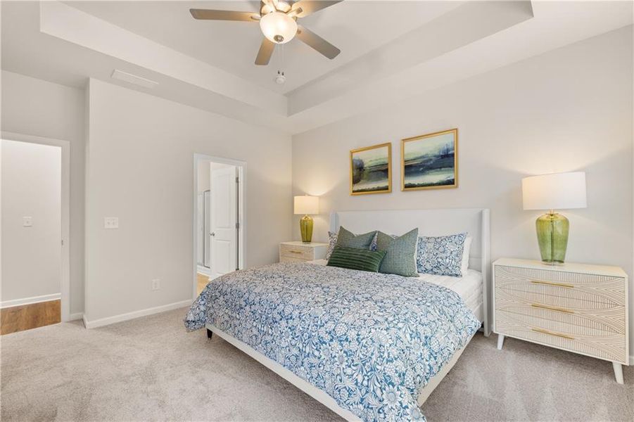 Furnished interior view inside a new home in Walden Park – The Retreat, Jonesboro (Image 12). Furnished interior view inside a new home in Walden Park – The Retreat, Jonesboro (Image 12).