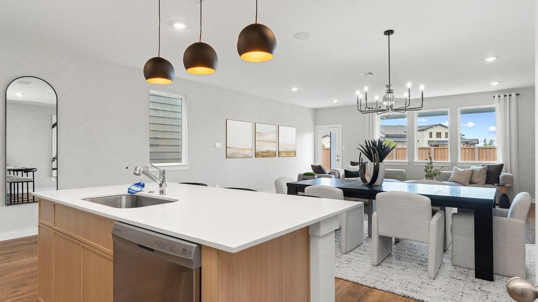 Furnished interior view inside a new home in Villarosa at Tamarron, Katy (Image 29).