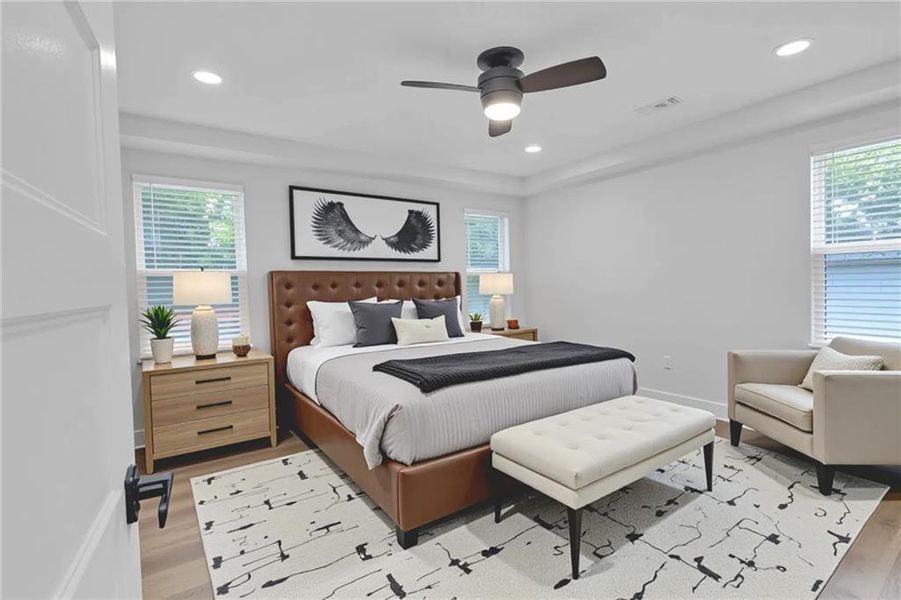 Furnished interior view inside a new home in , Atlanta (Image 10).