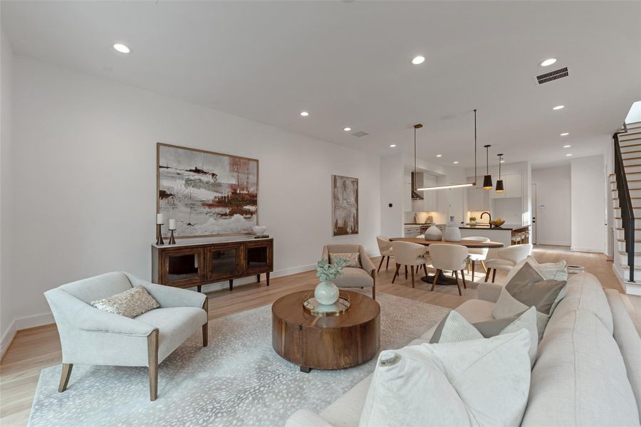 Furnished interior view inside a new home in , Houston (Image 16). Furnished interior view inside a new home in , Houston (Image 16).