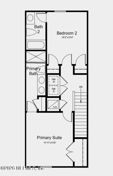2D floor plan layout of this home in , Jacksonville, FL (Image 3).