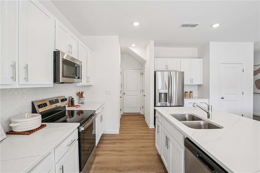Furnished interior view inside a new home in Leydenview, Mableton (Image 7).