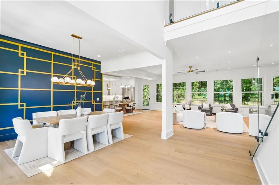 Furnished interior view inside a new home in , Buford (Image 40).
