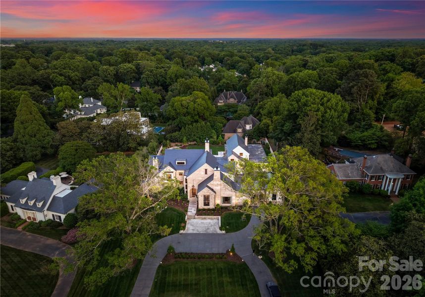 Nestled in the heart of SouthPark on 1.34 acres