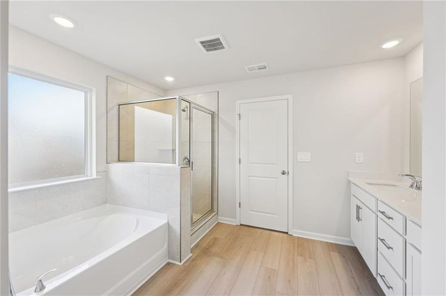 Furnished interior view inside a new home in Westmont Preserve, Powder Springs (Image 8).