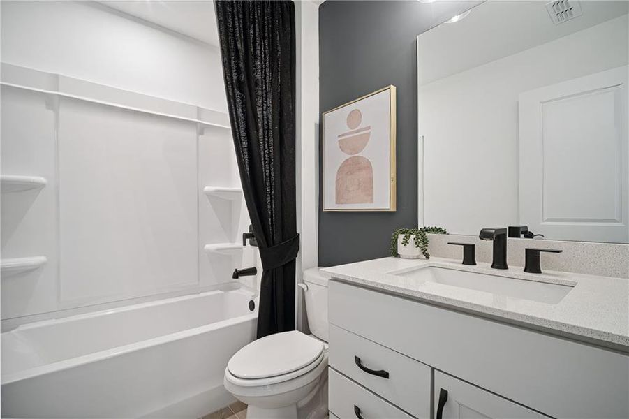 Furnished interior view inside a new home in Creekside at Skelton, Hoschton (Image 4).