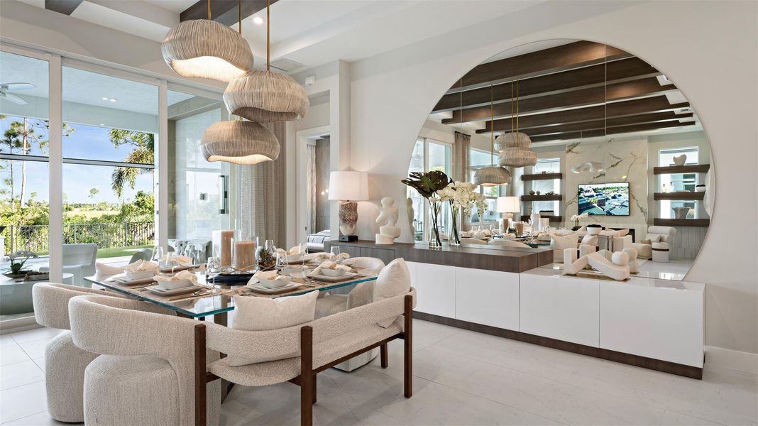 Furnished interior view inside a new home in L'Ambiance at Avenir, Palm Beach Gardens (Image 40).